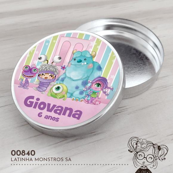 Latinha Adesivada Monstros Sa - 00840