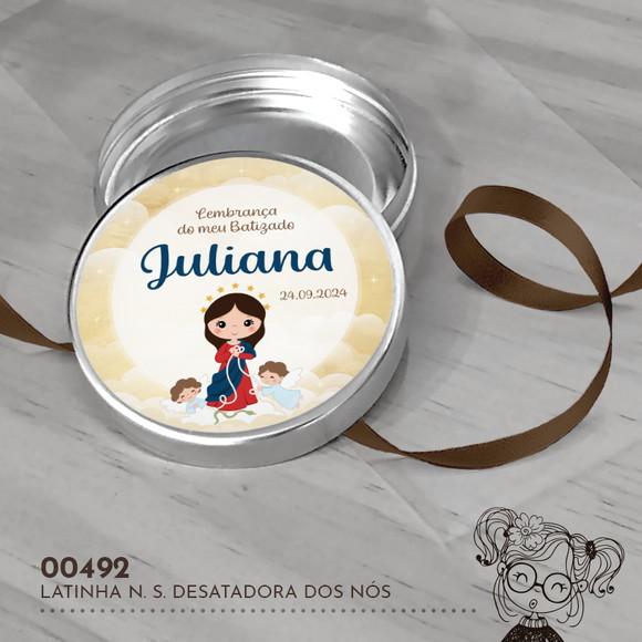 Latinha Adesivada N. S. Desatadora dos Nós - 00492