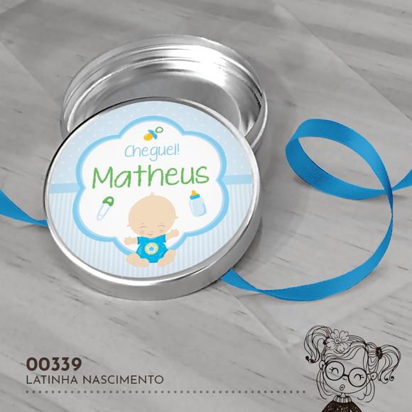 Latinha Adesivada Nascimento - 00339