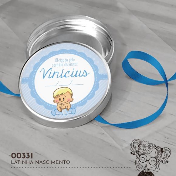 Latinha Adesivada Nascimento - 00331