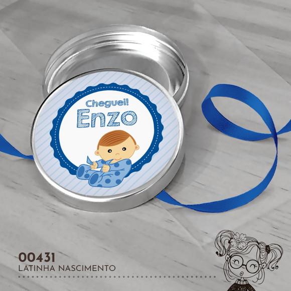 Latinha Adesivada Nascimento - 00431