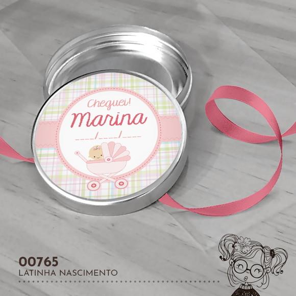 Latinha Adesivada Nascimento - 00765