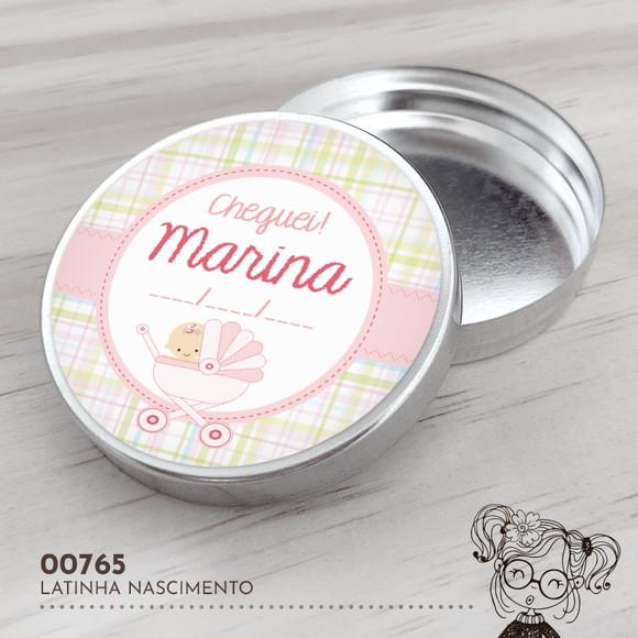 Latinha Adesivada Nascimento - 00765