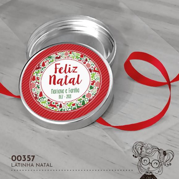 Latinha Adesivada Natal - 00357