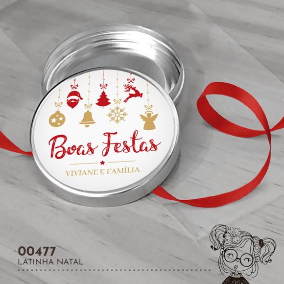 Latinha Adesivada Natal - 00477