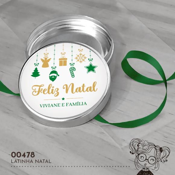 Latinha Adesivada Natal - 00478