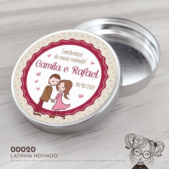 Latinha Adesivada Noivado - 00020