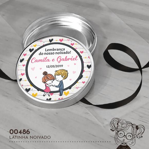Latinha Adesivada Noivado - 00486