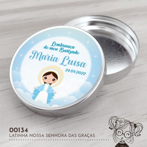 Latinha Adesivada Nossa Senhoras das Graças - 00134
