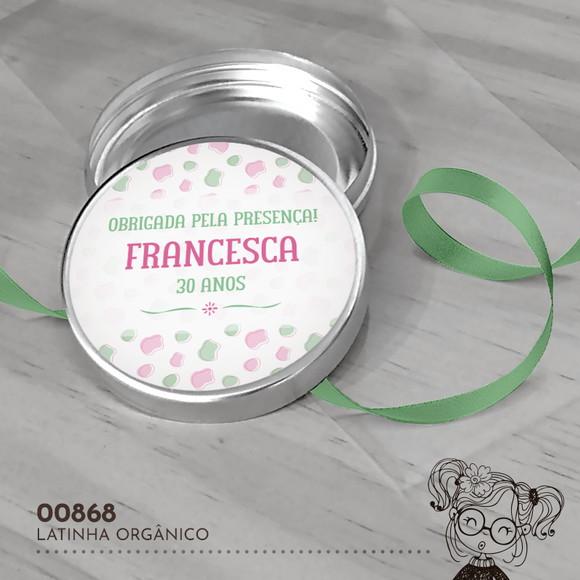 Latinha Adesivada Orgânico - 00868