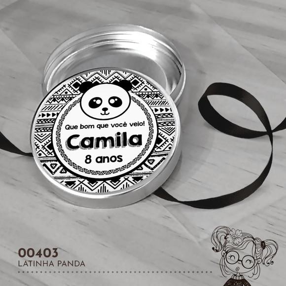 Latinha Adesivada Panda - 00403