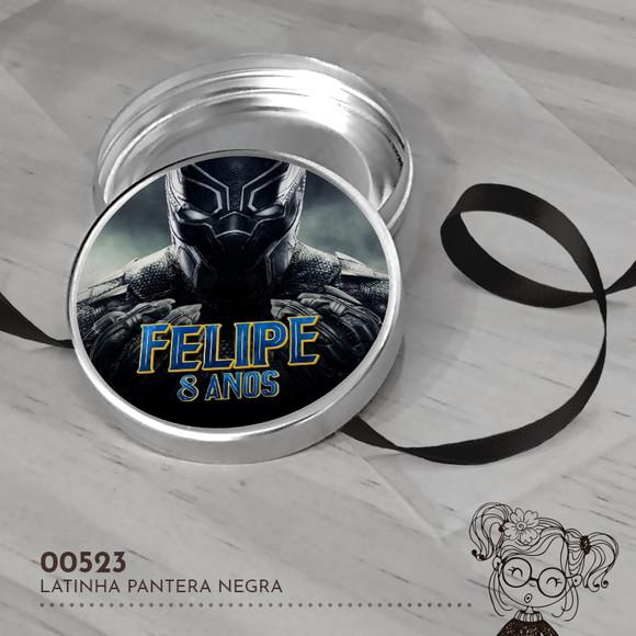 Latinha Adesivada Pantera Negra - 00523