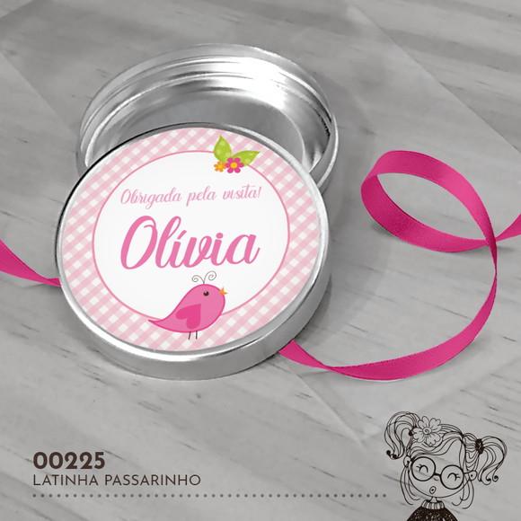Latinha Adesivada Passarinho - 00225