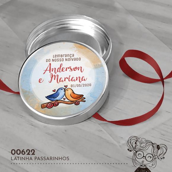 Latinha Adesivada Passarinhos - 00622