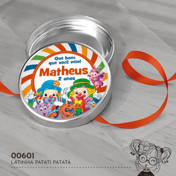 Latinha Adesivada Patati Patatá - 00601