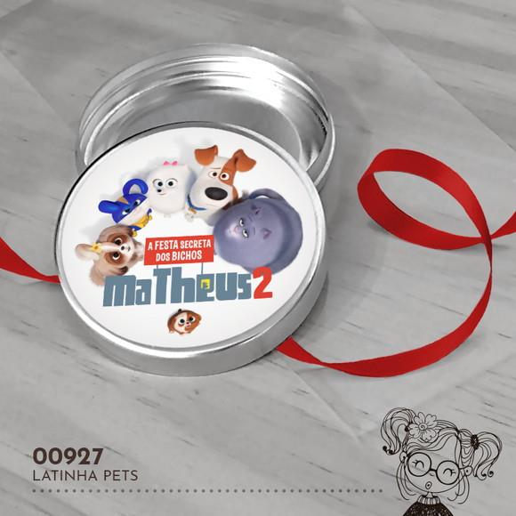 Latinha Adesivada Pets - 00927