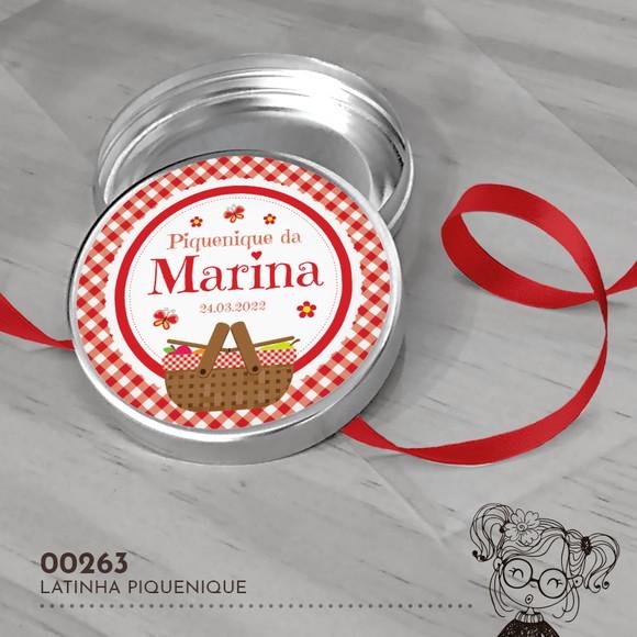 Latinha Adesivada Piquenique - 00263