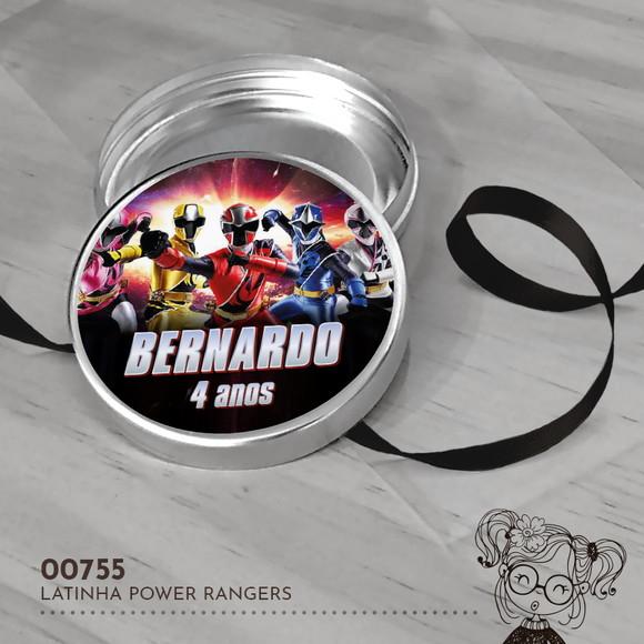 Latinha Adesivada Power Rangers - 00755