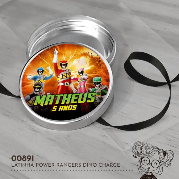 Latinha Adesivada Power Rangers Dino Charge - 00891