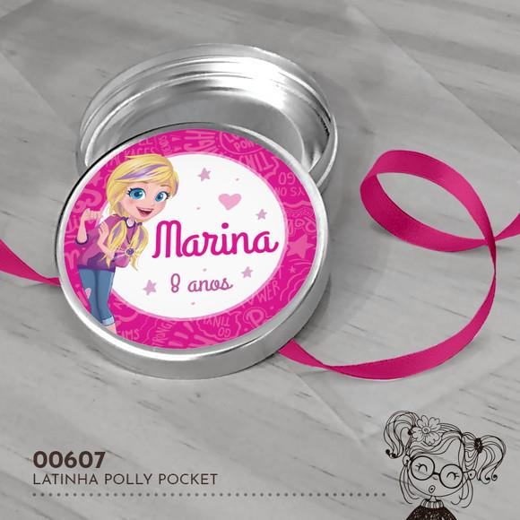 Latinha Adesivada Polly Pocket - 00607
