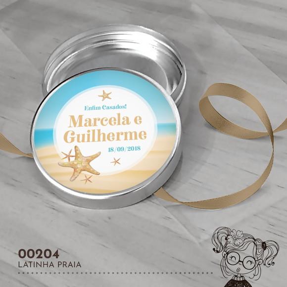 Latinha Adesivada Praia - 00204