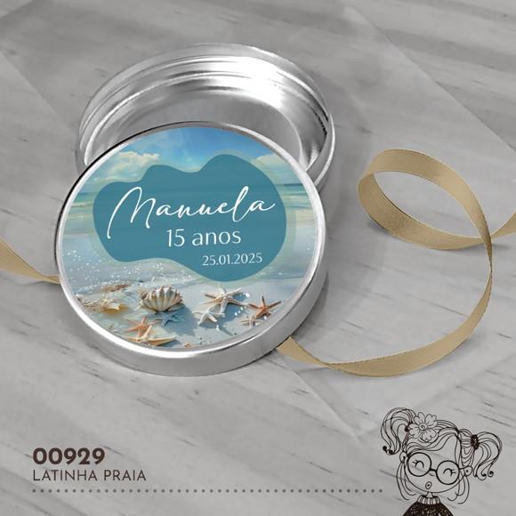 Latinha Adesivada Praia - 00929