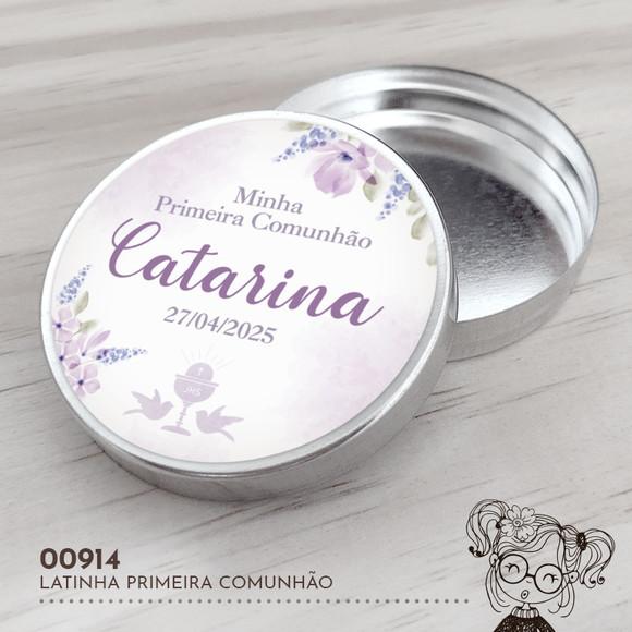 Latinha Adesivada Primeira Comunhão - 00914