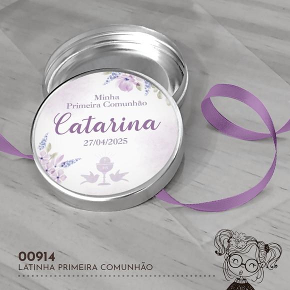 Latinha Adesivada Primeira Comunhão - 00914