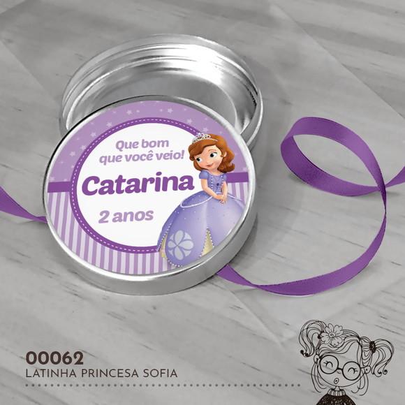 Latinha Adesivada Princesa Sofia - 00062