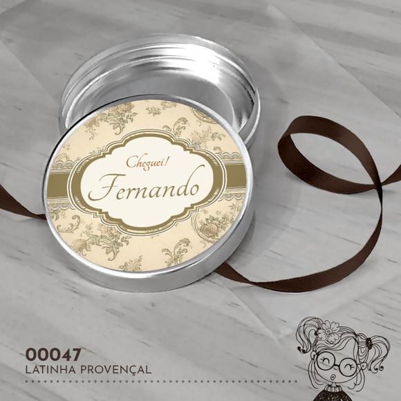 Latinha Adesivada Provençal - 00047