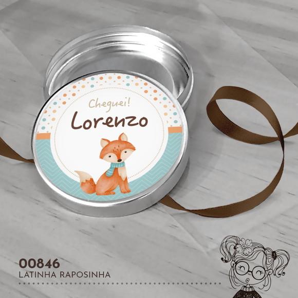 Latinha Adesivada Raposinha - 00846