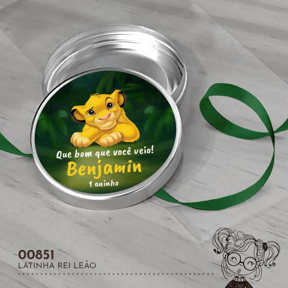 Latinha Adesivada Rei Leão - 00851