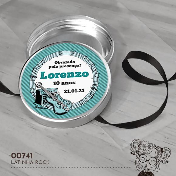 Latinha Adesivada Rock - 00741