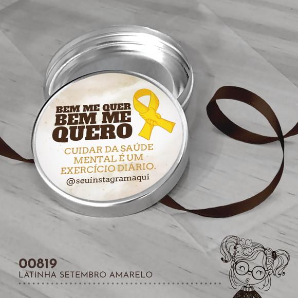 Latinha Adesivada Setembro Amarelo - 00819
