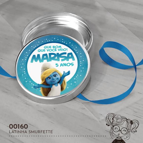 Latinha Adesivada Smurfette - 00160