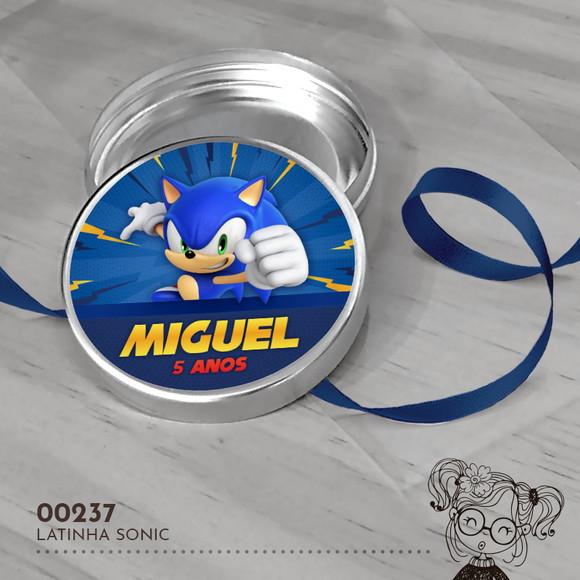 Latinha Adesivada Sonic - 00237