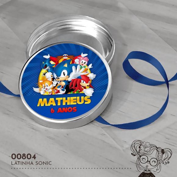 Latinha Adesivada Sonic - 00804