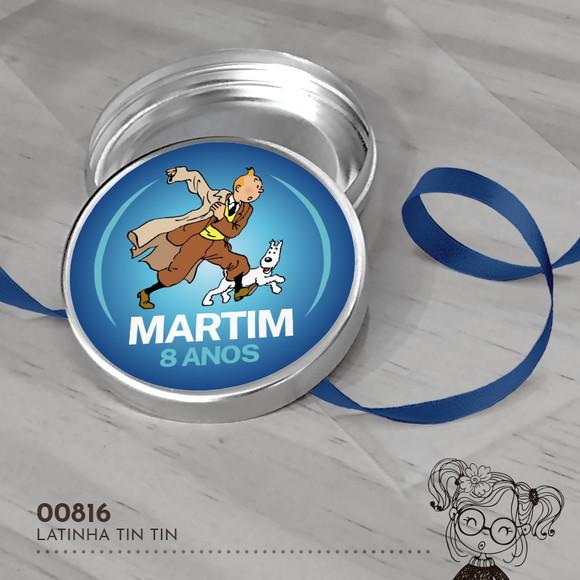 Latinha Adesivada Tintim - 00816