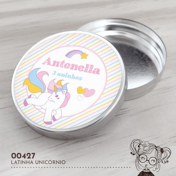 Latinha Adesivada Unicórnio - 00427