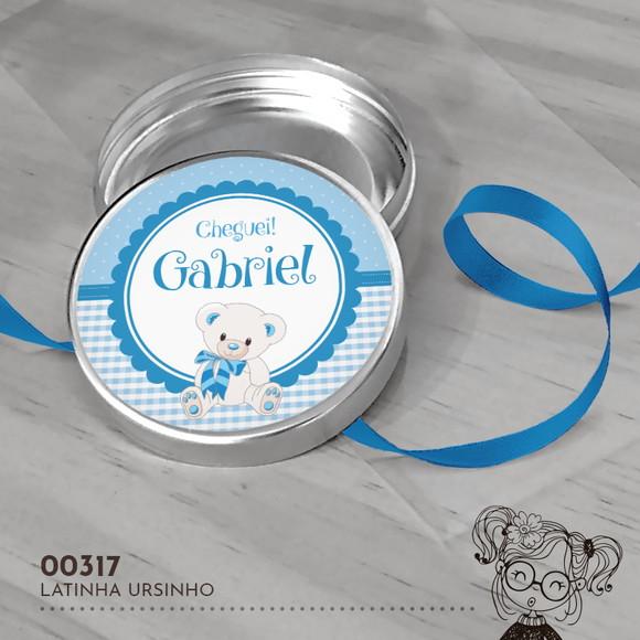 Latinha Adesivada Ursinho - 00317