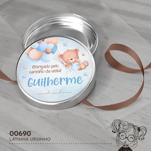Latinha Adesivada Ursinho - 00690