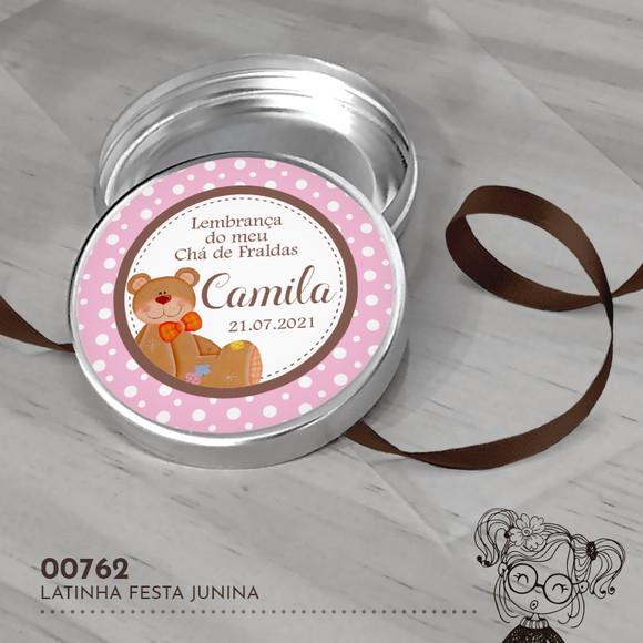 Latinha Adesivada Ursinho - 00762