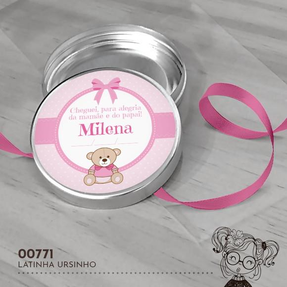 Latinha Adesivada Ursinho - 00771