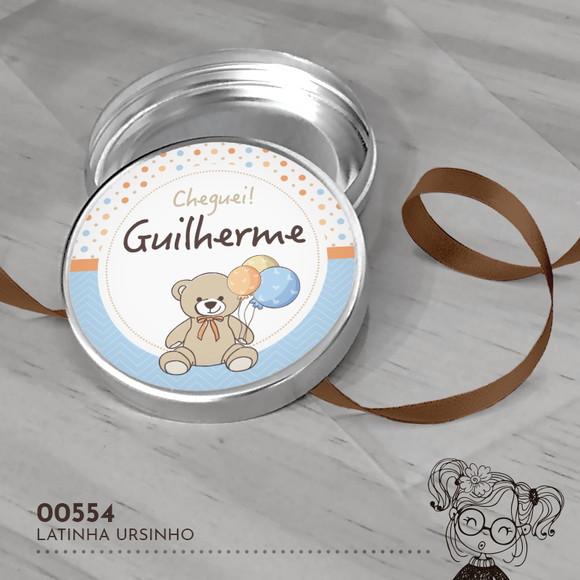 Latinha Adesivada Ursinho Príncipe - 00554