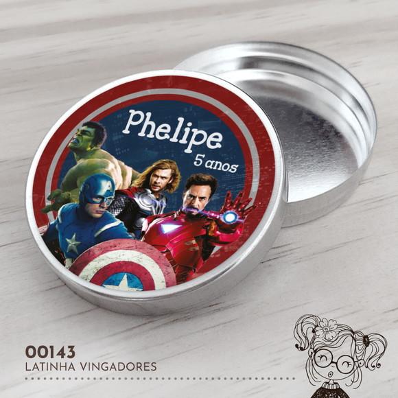 Latinha Adesivada Vingadores - 00143