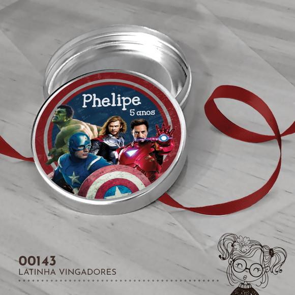 Latinha Adesivada Vingadores - 00143