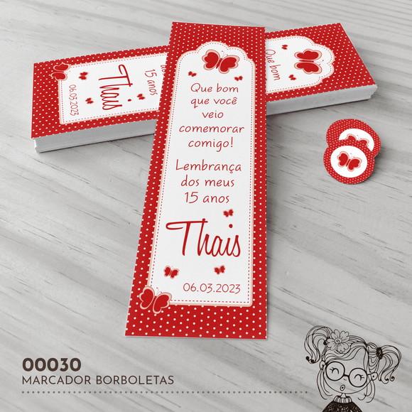 Marcador de Livro Borboletas - 00030