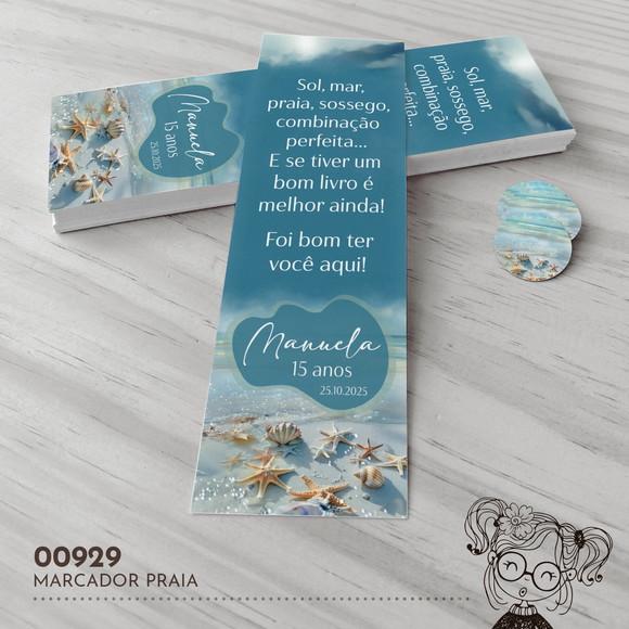 Marcador de Livro Praia - 00929