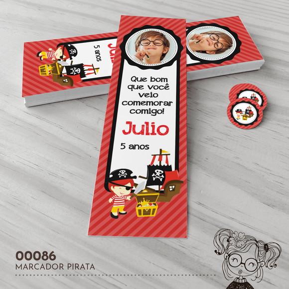 Marcador de Livro Pirata - 00086