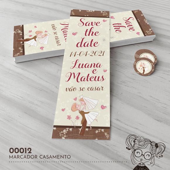 Marcador de Livro Save The Date - 00012